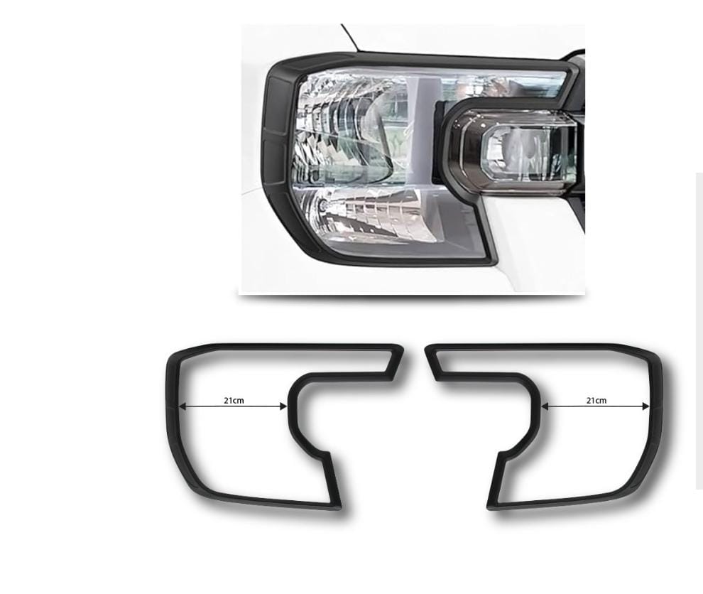 SUITABLE TO FIT RANGER 2023+ NEXT GEN LOW SPEC HEADLIGHT TRIMS BLACK