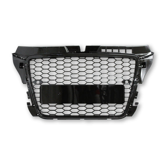 AUDI A3 2008+ 8P DEBADGED RS GRILL GLOSS BLACK
