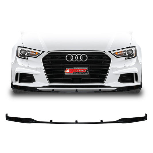 AUDI A3 BLACK FRONT LIP SPOILER