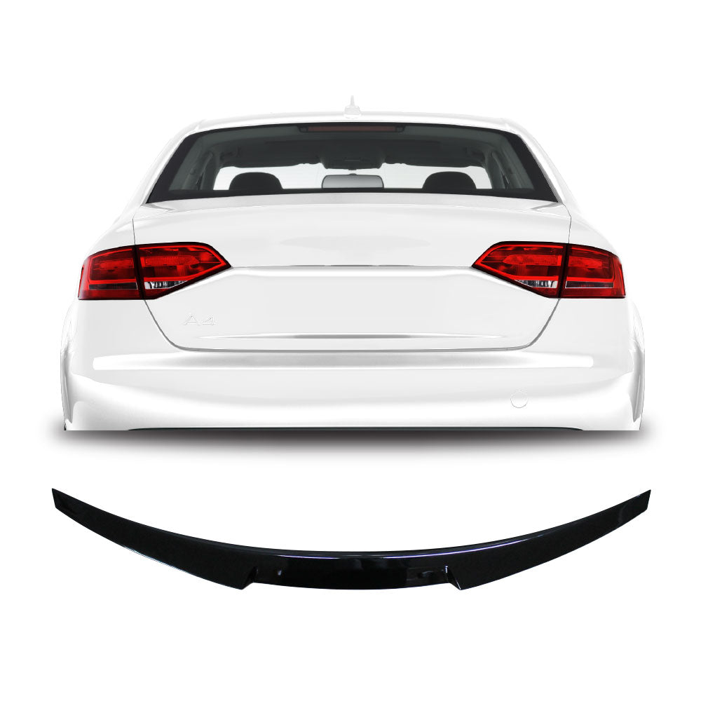 AUDI A4 2008-2016 B8 M4 STYLE BOOT SPOILER GLOSS BLACK