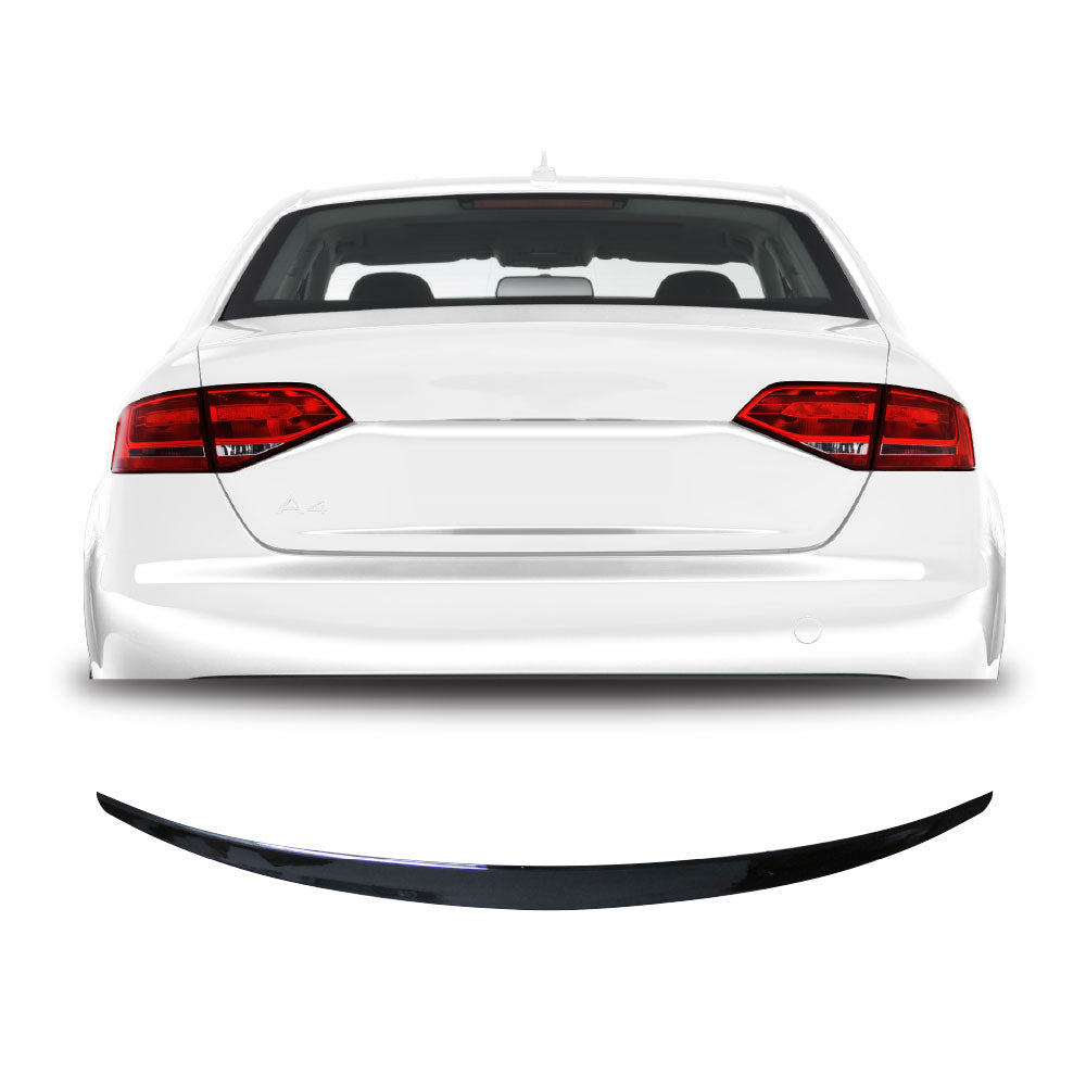 AUDI A4 2008-2016 B8 OE STYLE BOOT SPOILER GLOSS BLACK