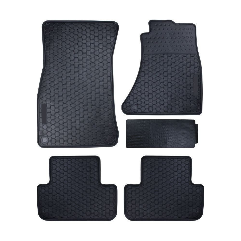 AUDI A4 / A5 (B8) 2008-2016 CUSTOM FIT LATEX MATS 5 PIECE SET BLACK