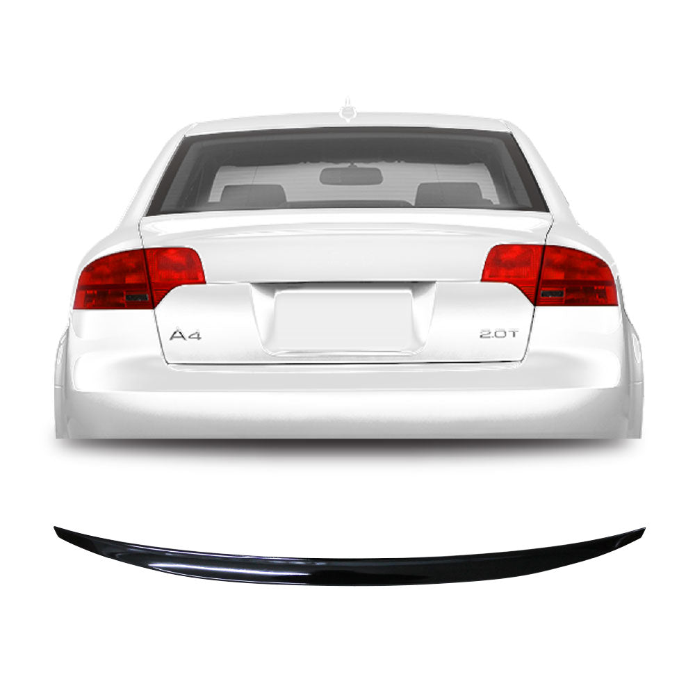 AUDI A4 B7 2004-2008 SLIM BOOT SPOILER GLOSS BLACK