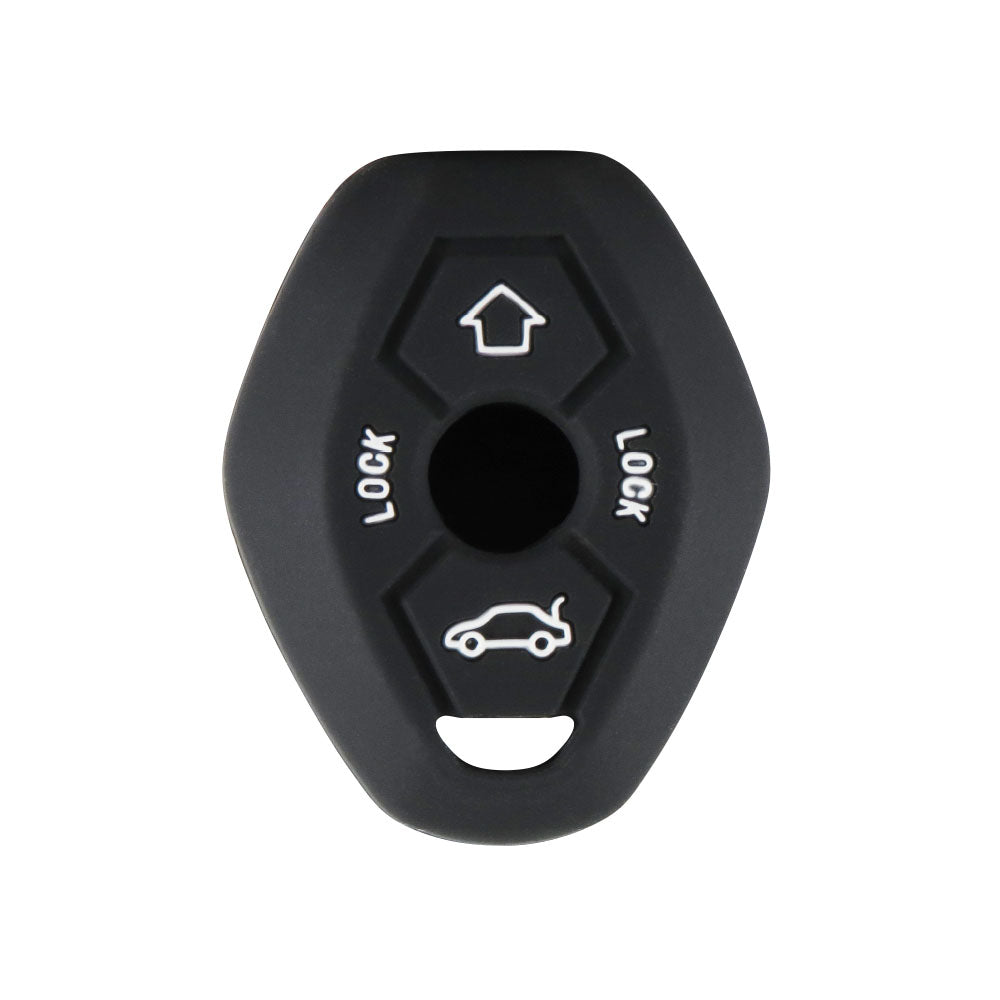 SUITABLE TO FIT BMW 3 SERIES E46 SILICONE KEY FOB CASE BLACK