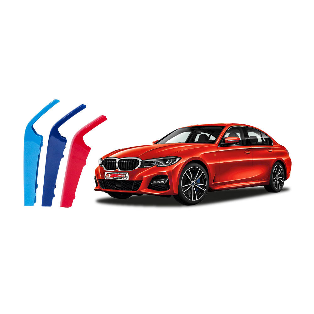 SUITABLE TO FIT BMW 3 SERIES G20 2019+ M COLOURS KIDNEY GRILL CLIPS 8 ROD