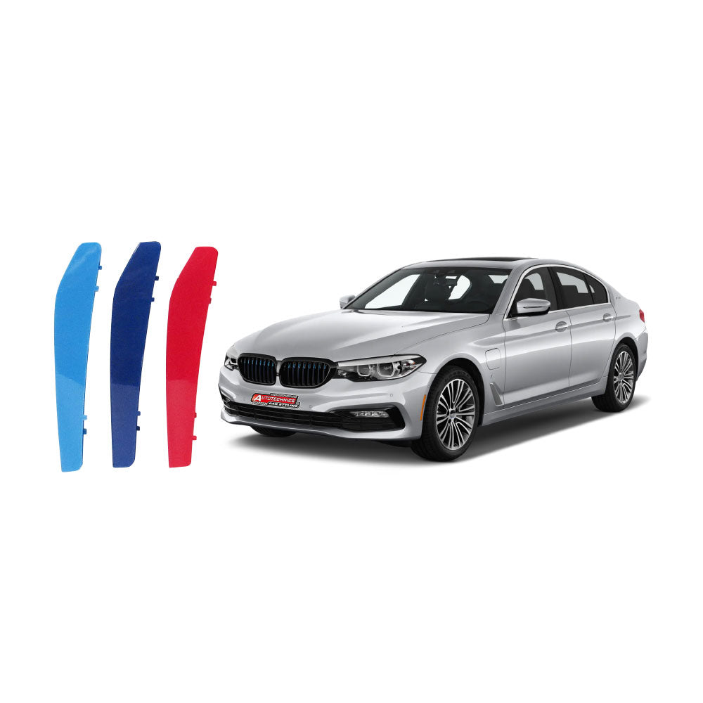 SUITABLE TO FIT BMW 5 SERIES G30 2018-2019 M COLOUR KIDNEY GRILL CLIPS 9 ROD