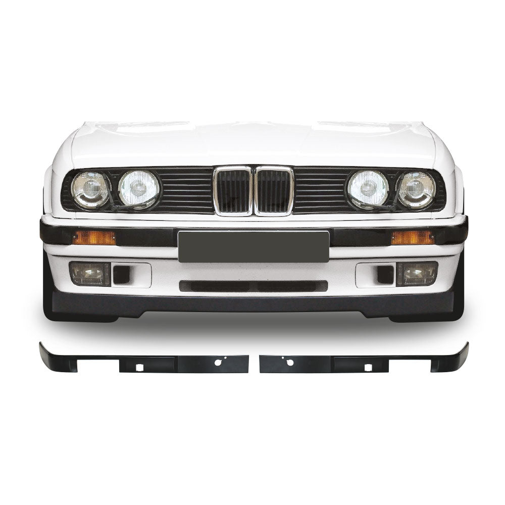 SUITABLE TO FIT BMW E30 1983+ PLASTIC FRONT BUMPER BEEDING BLACK