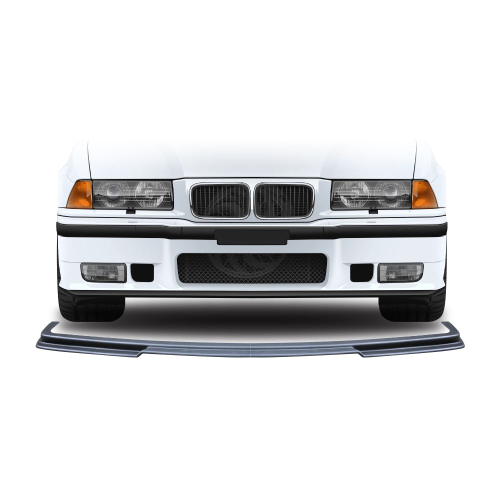 SUITABLE TO FIT BMW E36 SPLITTER LIP EXTENSION FIBERGLASS BLACK