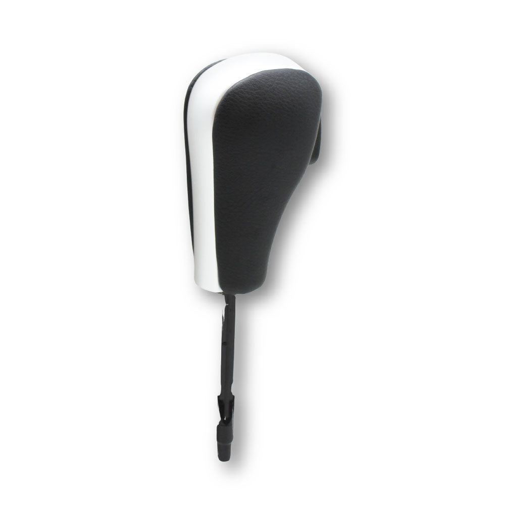 SUITABLE TO FIT BMW E46/E81/E39/E60 AUTOMATIC LONG GEAR KNOB BLACK WITH SILVER