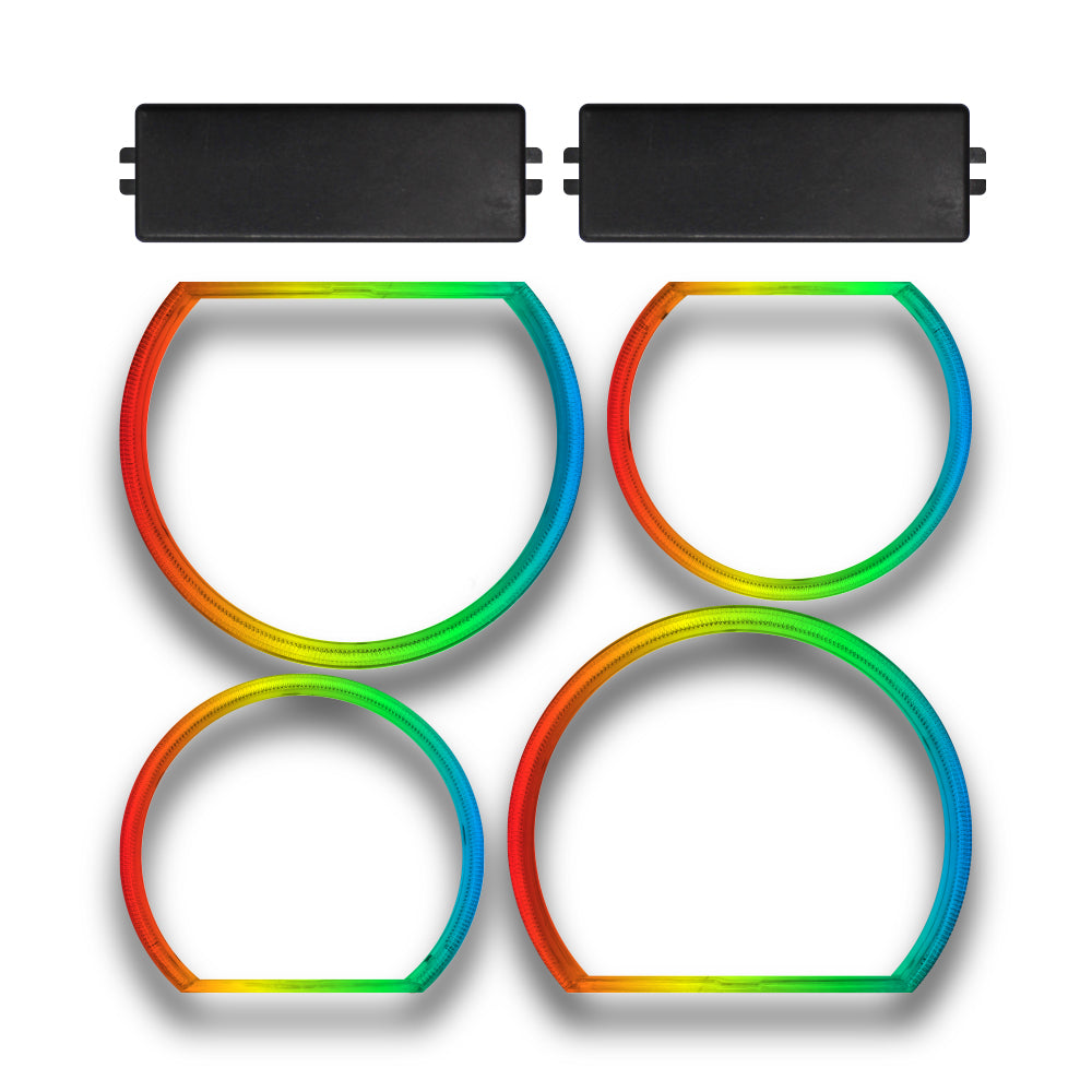 SUITABLE TO FIT BMW E46/E36 CCFL RGB ANGEL EYE RINGS 145mm