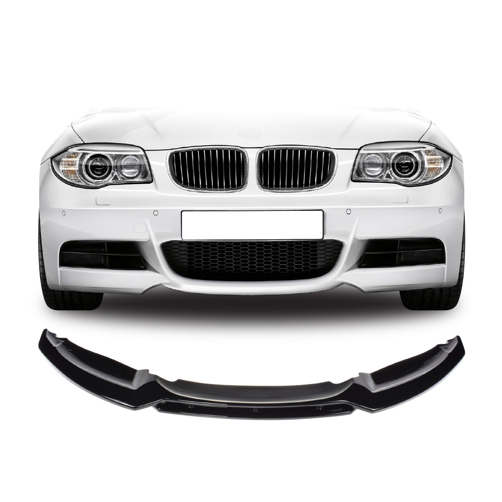 SUITABLE TO FIT BMW E82 MAXTON 4 PIECE FRONT LIP SPOILER GLOSS BLACK