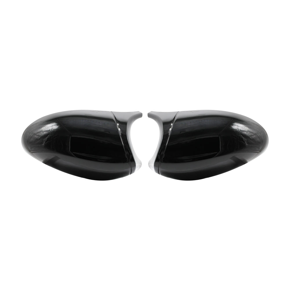 SUITABLE TO FIT BMW E90 2005+ M4 STYLE MIRROR COVERS GLOSS BLACK