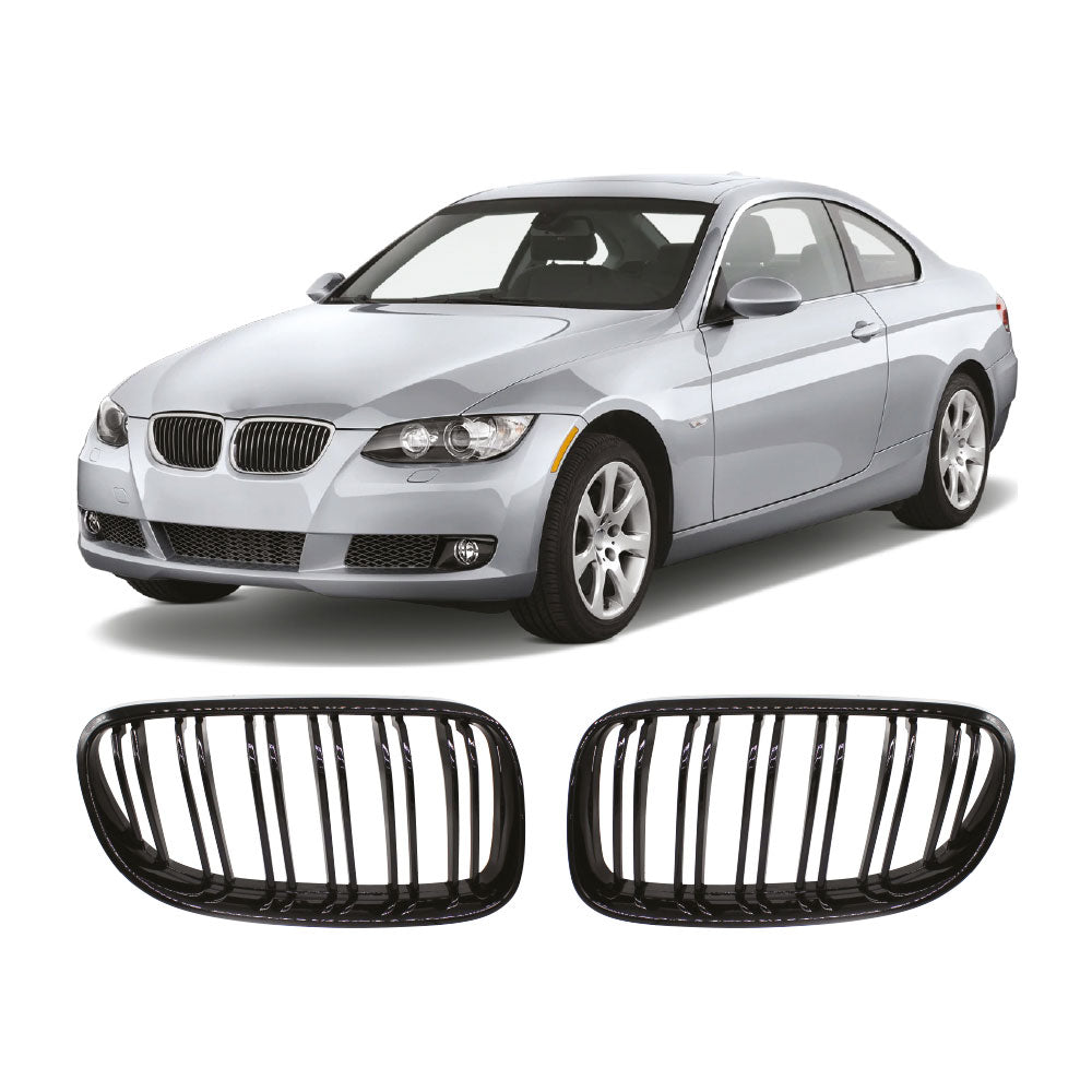 SUITABLE TO FIT BMW E92 2006+ COUPE M4 STYLE KIDNEY GRILLS
