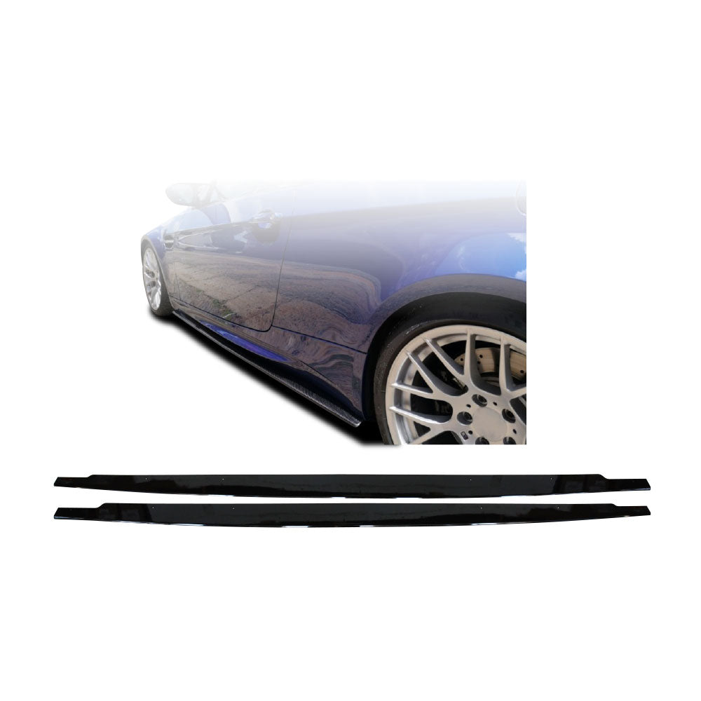 SUITABLE TO FIT BMW E92/E93 M3 SIDE SKIRTS 2 PIECE GLOSS BLACK
