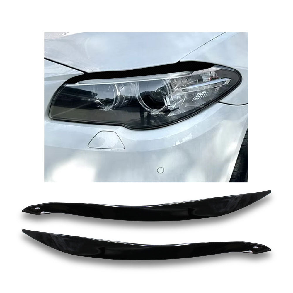 SUITABLE TO FIT BMW F10 2014+ FACELIFT PLASTIC EYELIDS GLOSS BLACK