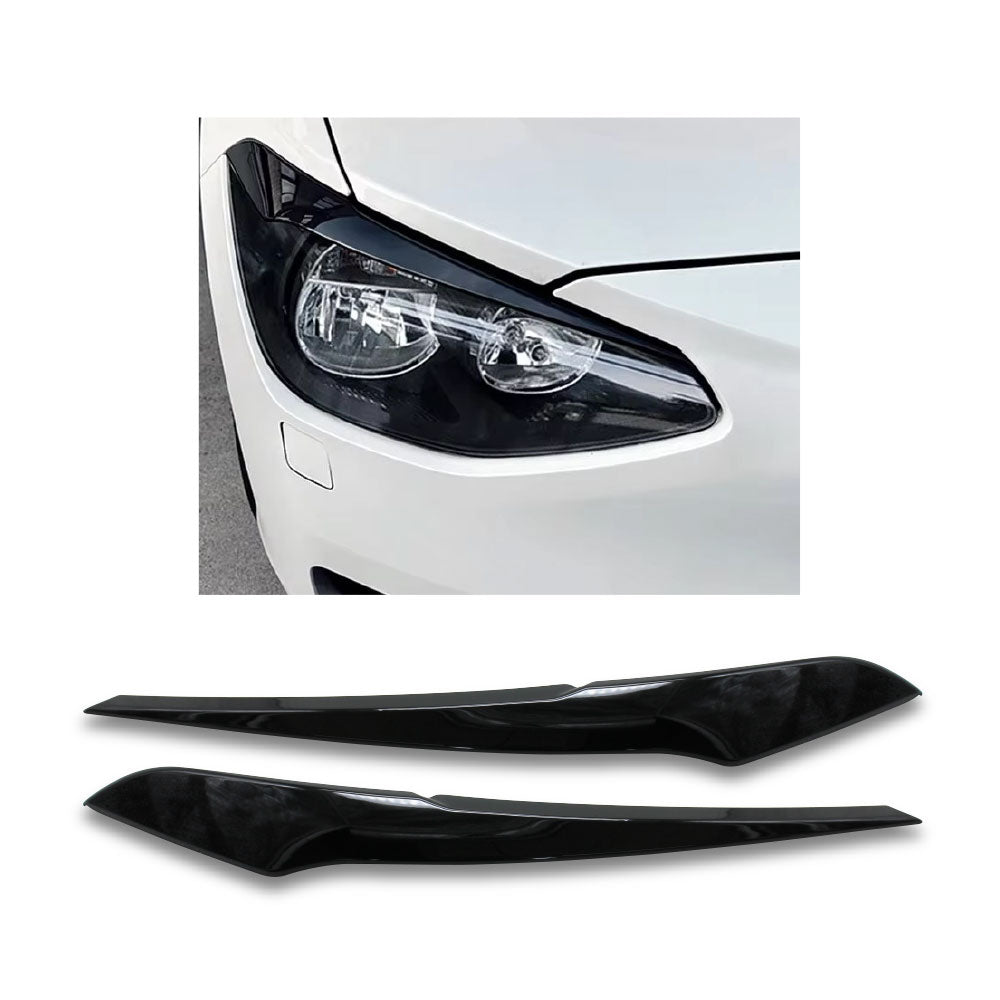 SUITABLE TO FIT BMW F20 2012-2014 PRE-FACELIFT PLASTIC EYELIDS GLOSS BLACK