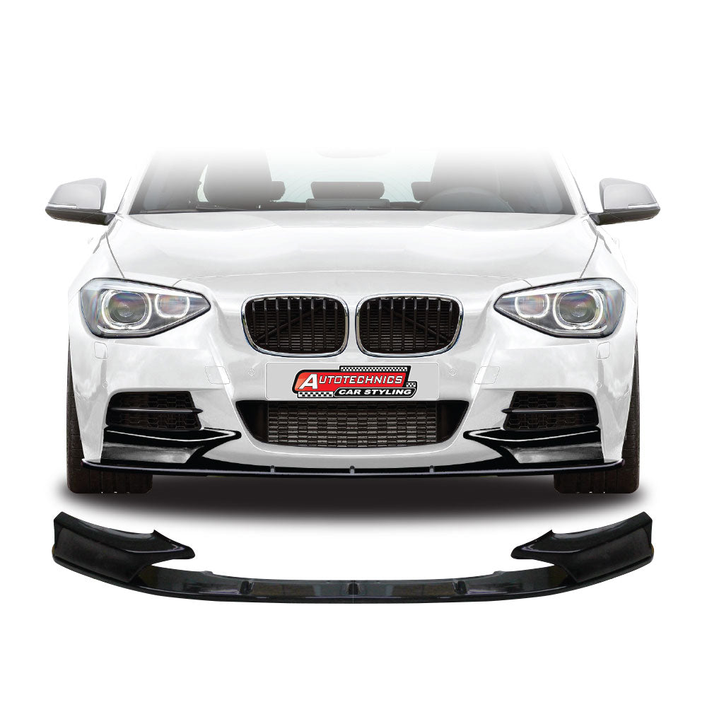 SUITABLE TO FIT BMW F20 PRE LCI M SPORT FRONT LIP GLOSS BLACK