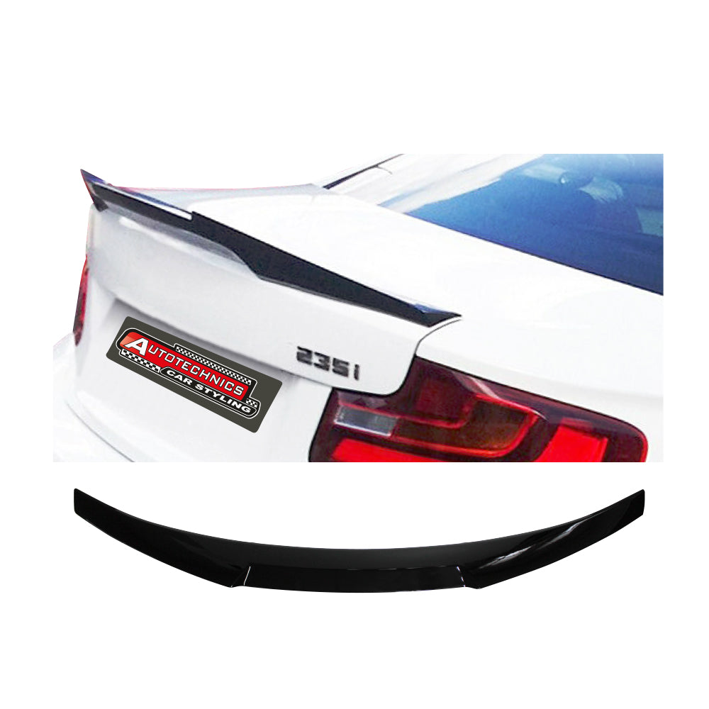 SUITABLE TO FIT BMW F22 M4 STYLE BLACK BOOT SPOILER