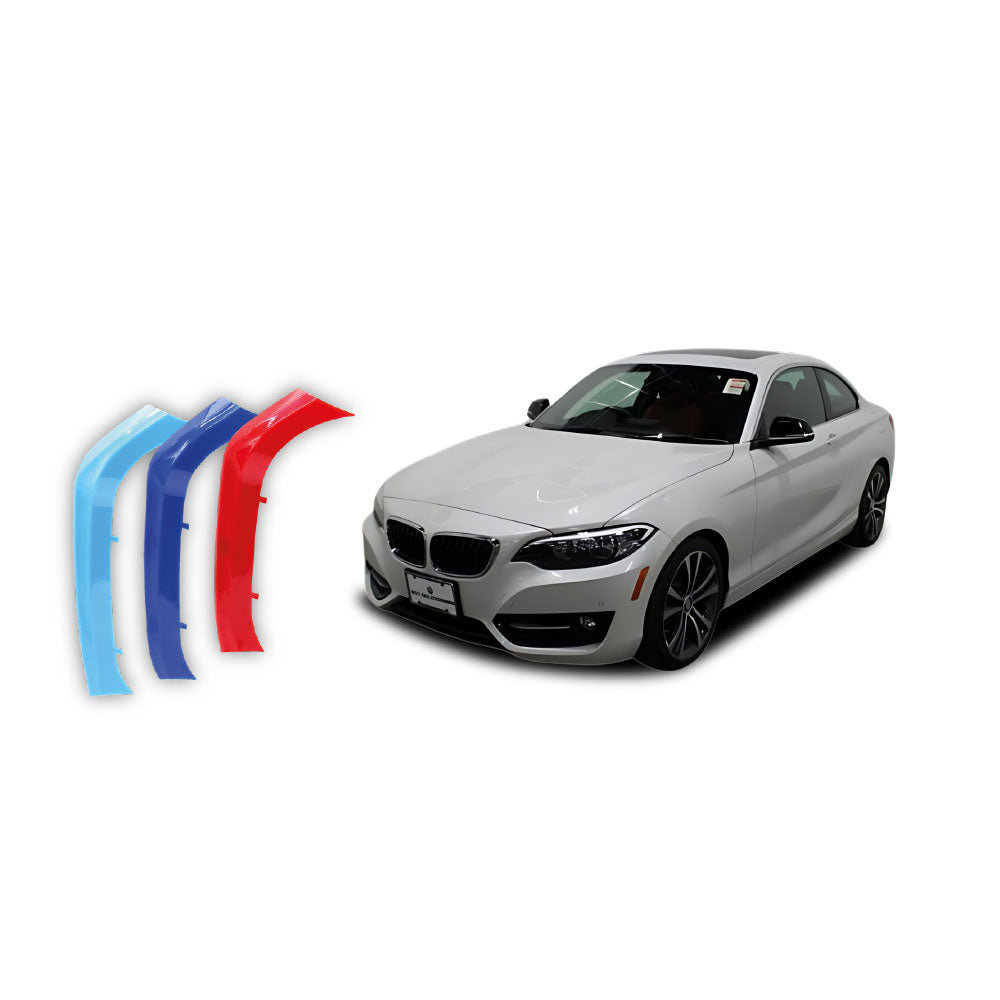 SUITABLE TO FIT BMW 2 SERIES F22 2013-2017 NON SPORT M COLOUR KIDNEY GRILL CLIPS