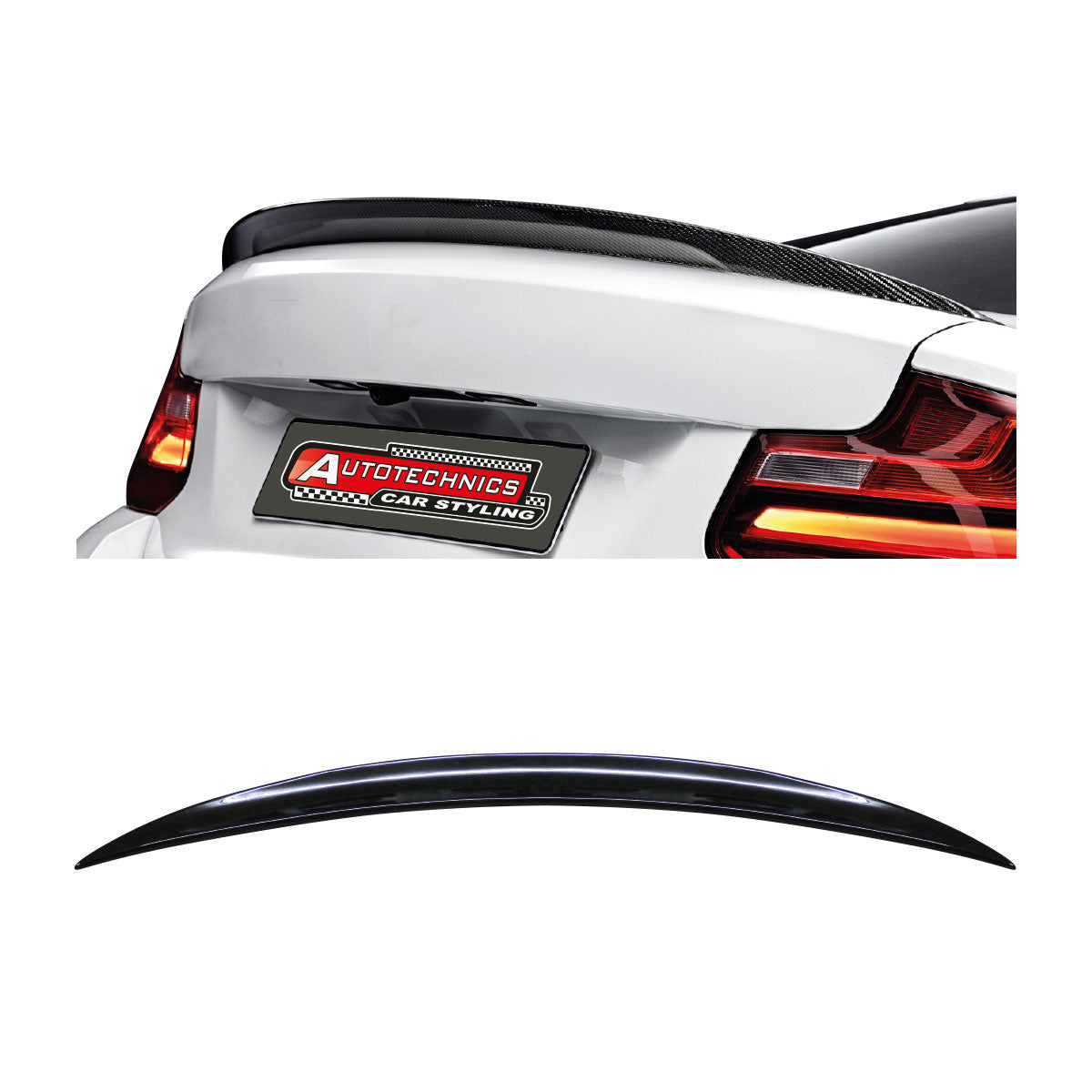 SUITABLE TO FIT BMW F22 M PERFORMANCE BROAD BOOT SPOILER BLACK