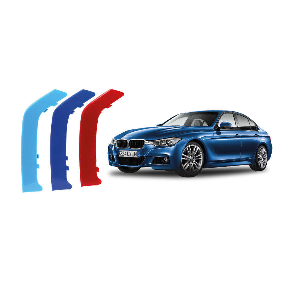SUITABLE TO FIT BMW F30 M TEK 8 ROD M COLOUR KIDNEY GRILL CLIPS