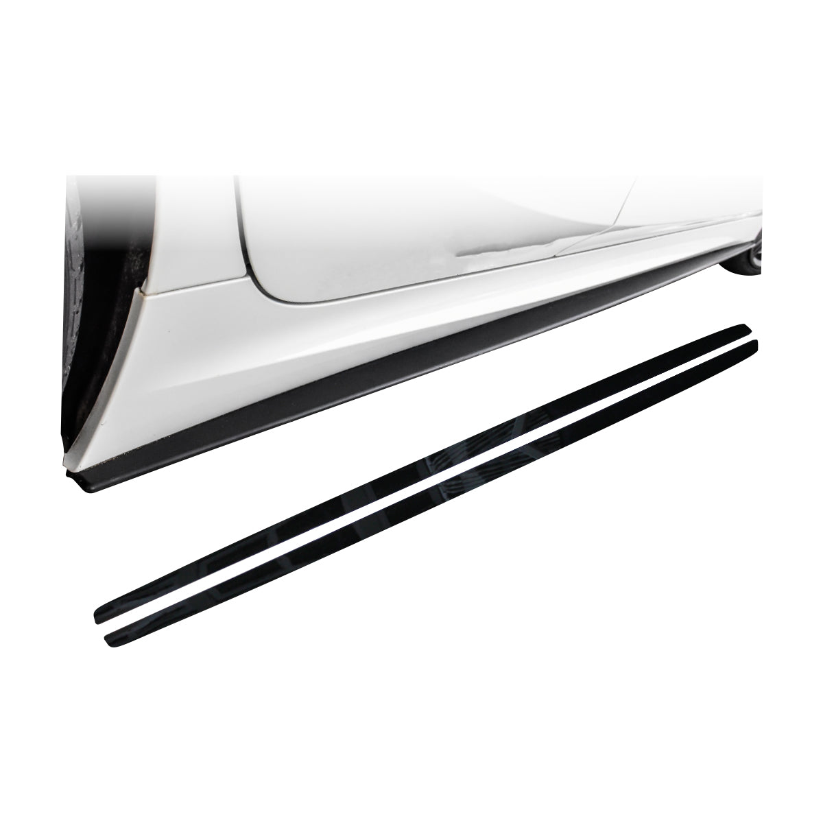 SUITABLE TO FIT BMW F30 ARROW SIDE SKIRTS MATT BLACK