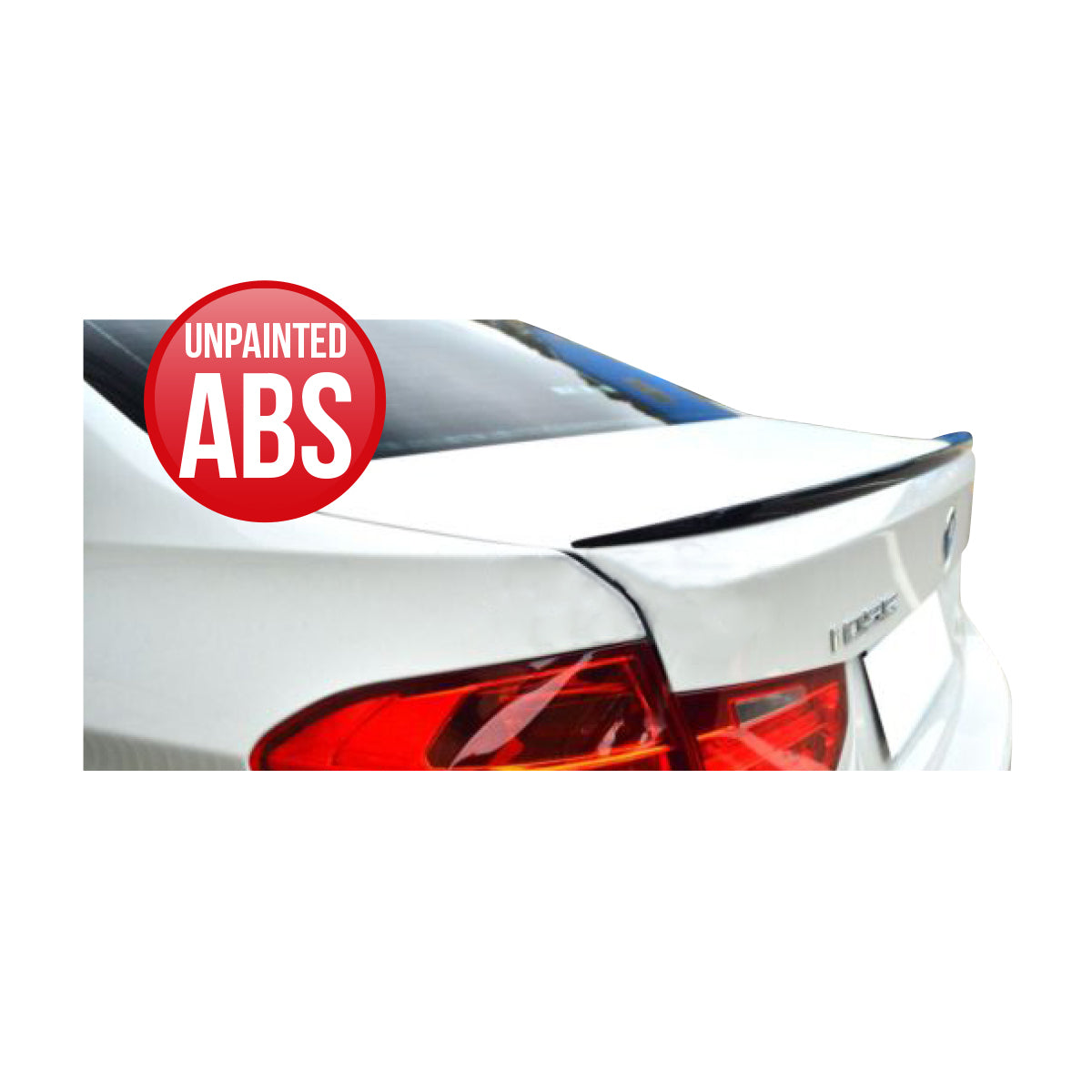 SUITABLE TO FIT BMW F30 OE STYLE SLIM BOOT SPOILER ABS UNPAINTED