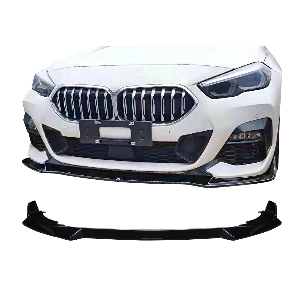 SUITABLE TO FIT BMW 2 SERIES F44 FRONT LIP SPOILER 1 PIECE GLOSS BLACK