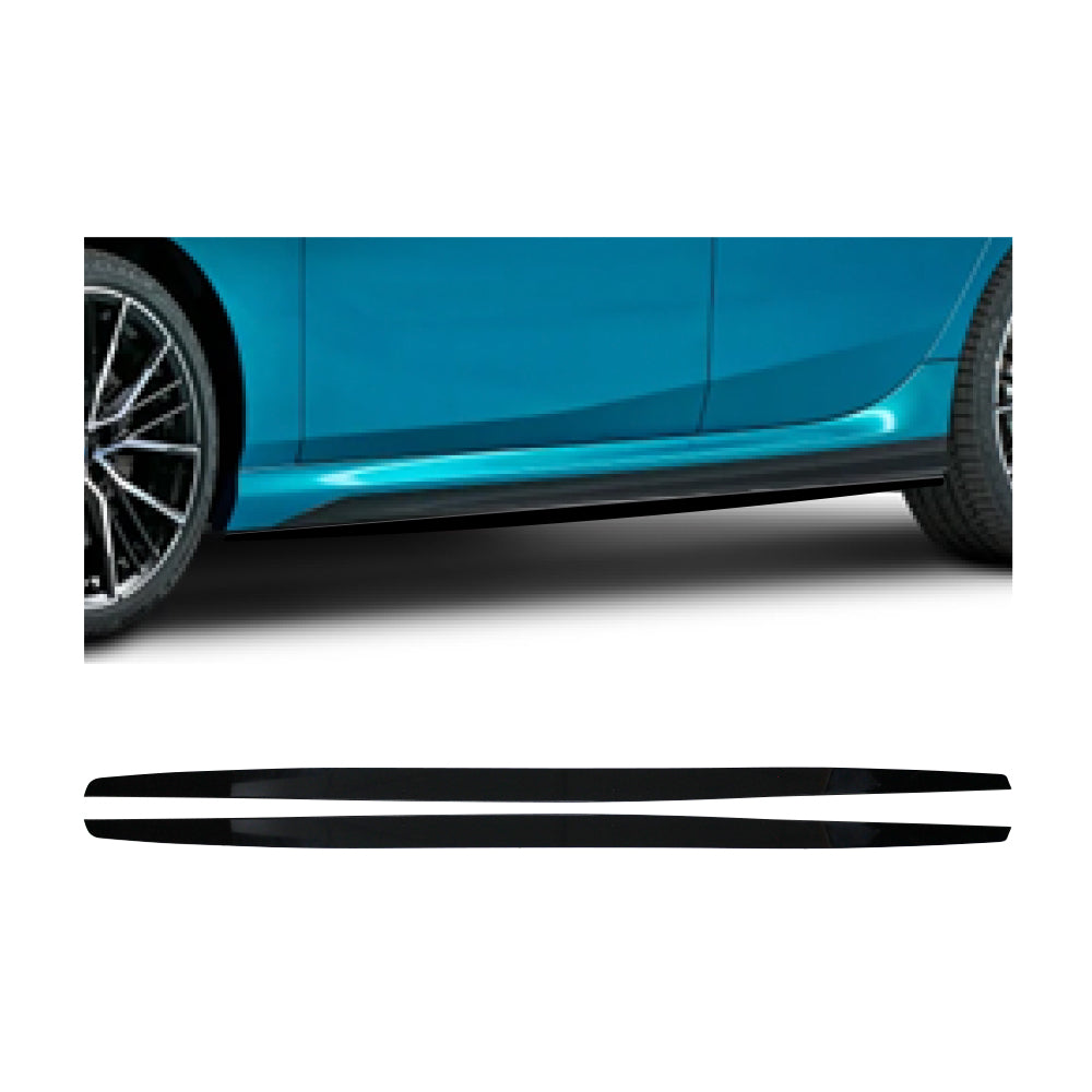 SUITABLE TO FIT BMW 2 SERIES F44 SIDE SKIRTS 2 PIECE GLOSS BLACK