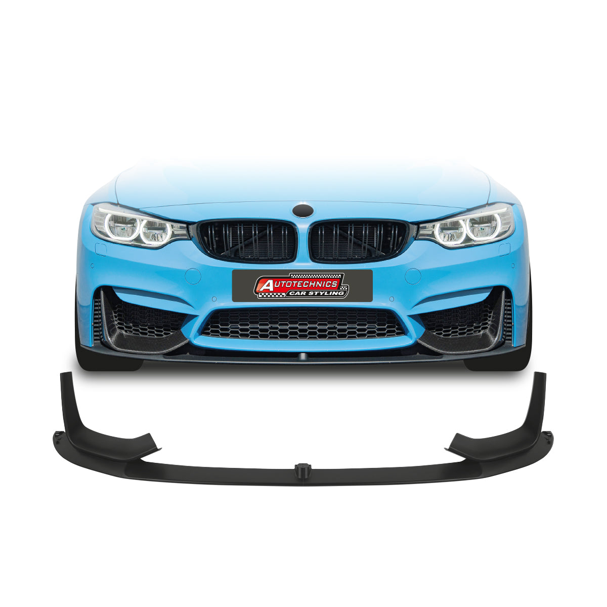 SUITABLE TO FIT BMW F80/F82 M PERFORMANCE 3 PIECE FRONT LIP BLACK