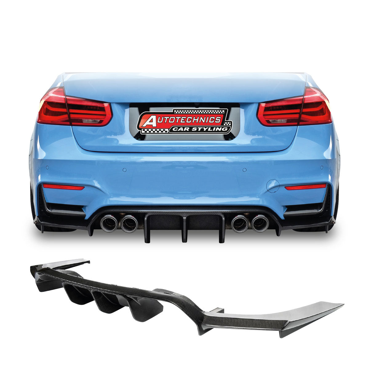 SUITABLE TO FIT BMW F80/F82 VORSTEINER REAR DIFFUSER GLOSS BLACK