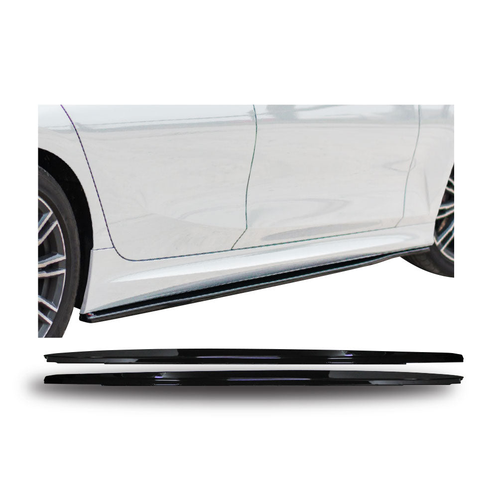 SUITABLE TO FIT BMW G30 ARROW STYLE SIDE SKIRTS GLOSS BLACK