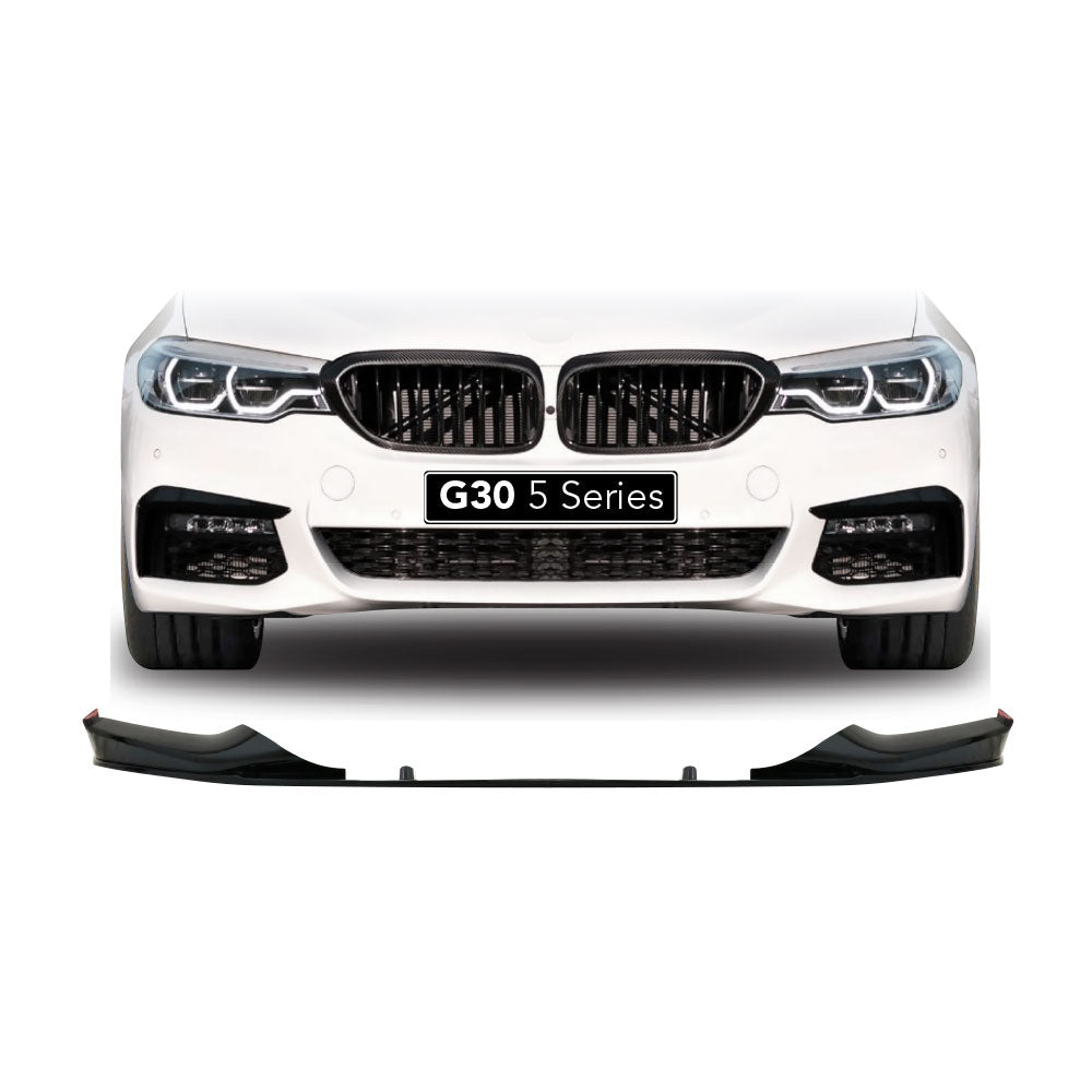 SUITABLE TO FIT BMW G30 M PERFORMANCE 6 PIECE FRONT LIP GLOSS BLACK
