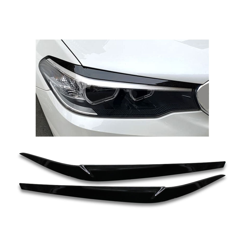 SUITABLE TO FIT BMW G30 PLASTIC EYELIDS GLOSS BLACK