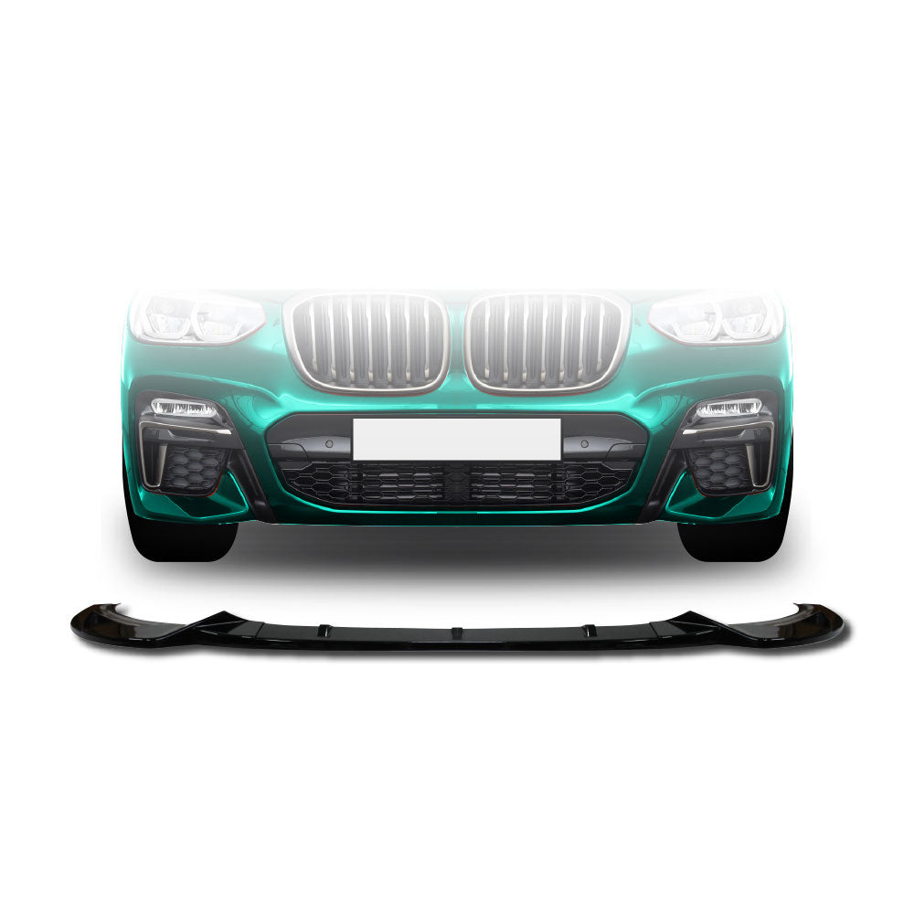 SUITABLE TO FIT BMW X3 2018+ G01 PRE-FACELIFT COMPETITION 3 PIECE FRONT LIP SPOILER GLOSS BLACK – AutoTech WholeSale