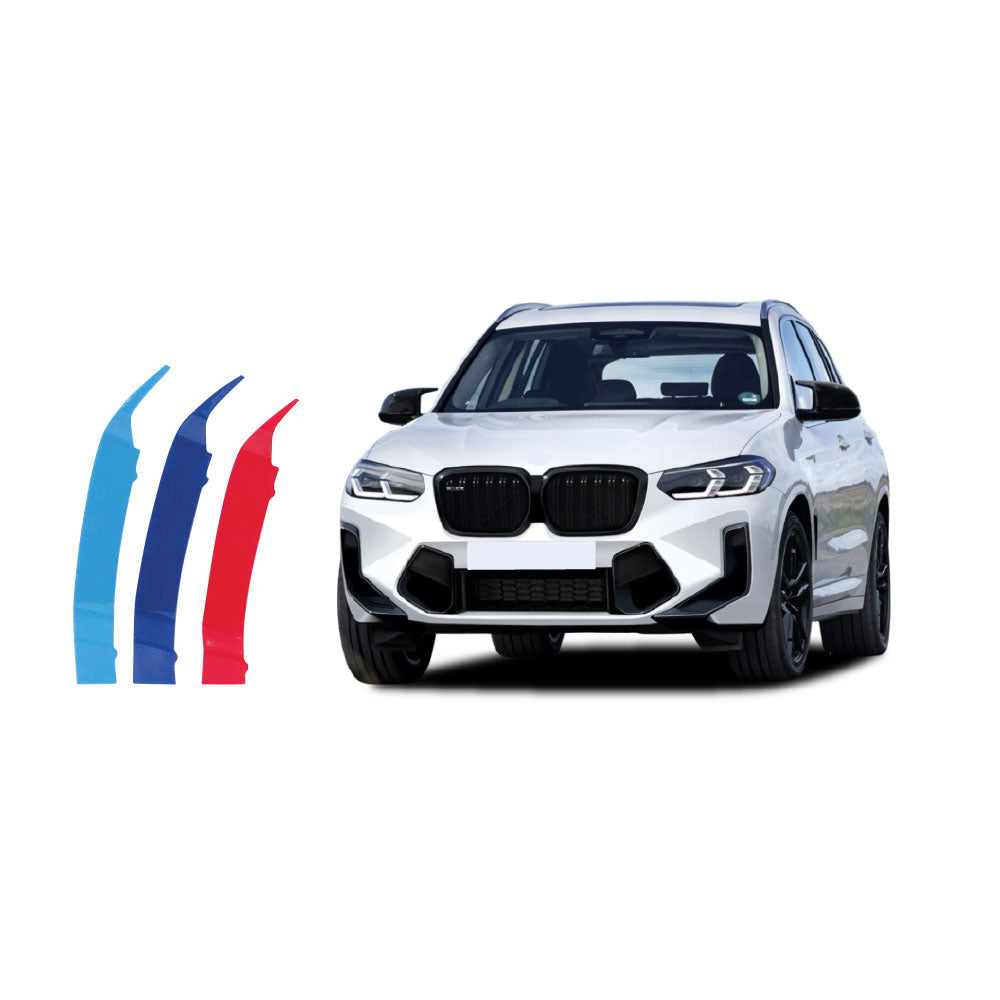SUITABLE TO FIT BMW X3 G01 2021-2024 LCI M COLOUR KIDNEY GRILL CLIPS