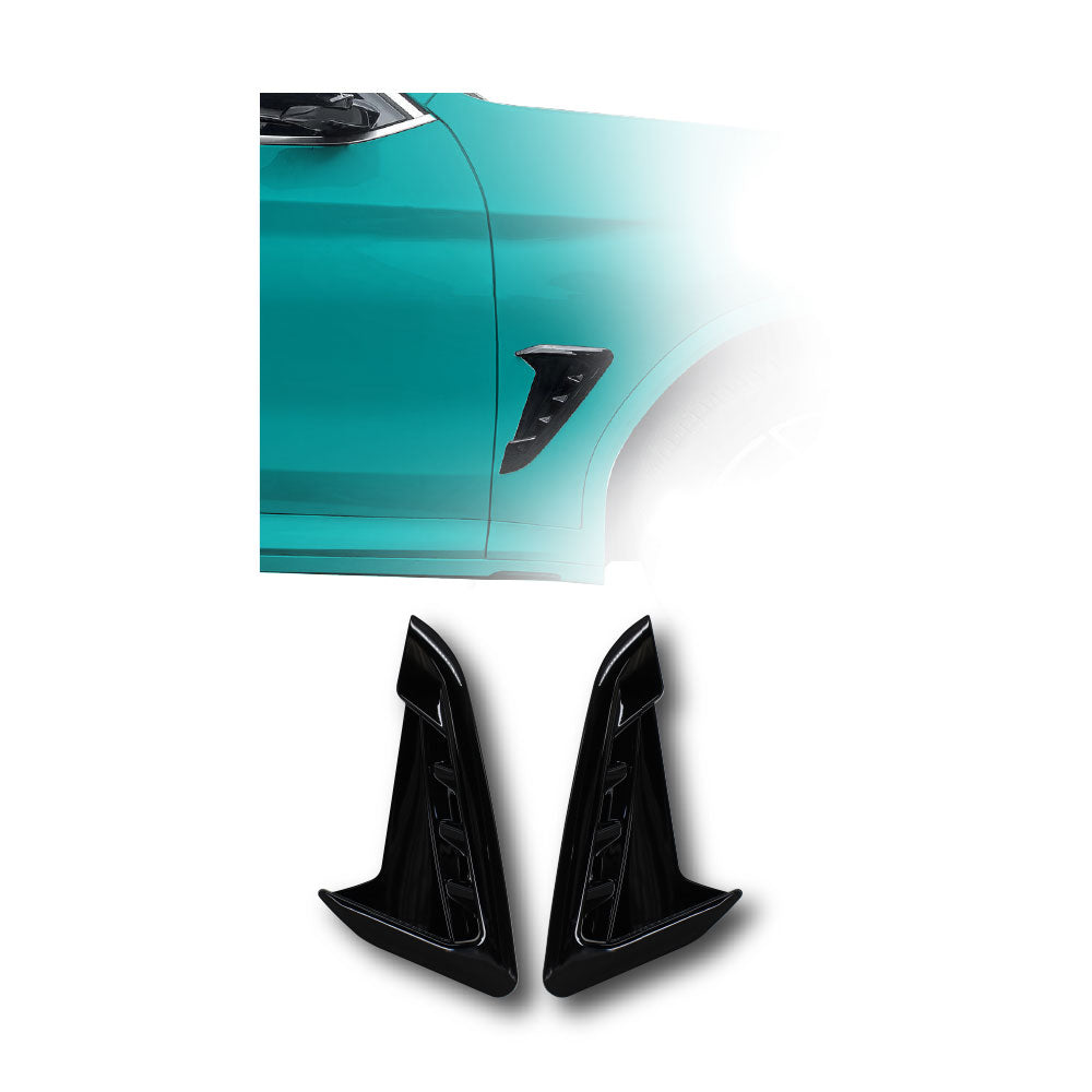 SUITABLE TO FIT BMW X3 G01 & X4 G02 2018+ PRE-FACELIFT SIDE VENT COVERS 2 PIECE GLOSS BLACK