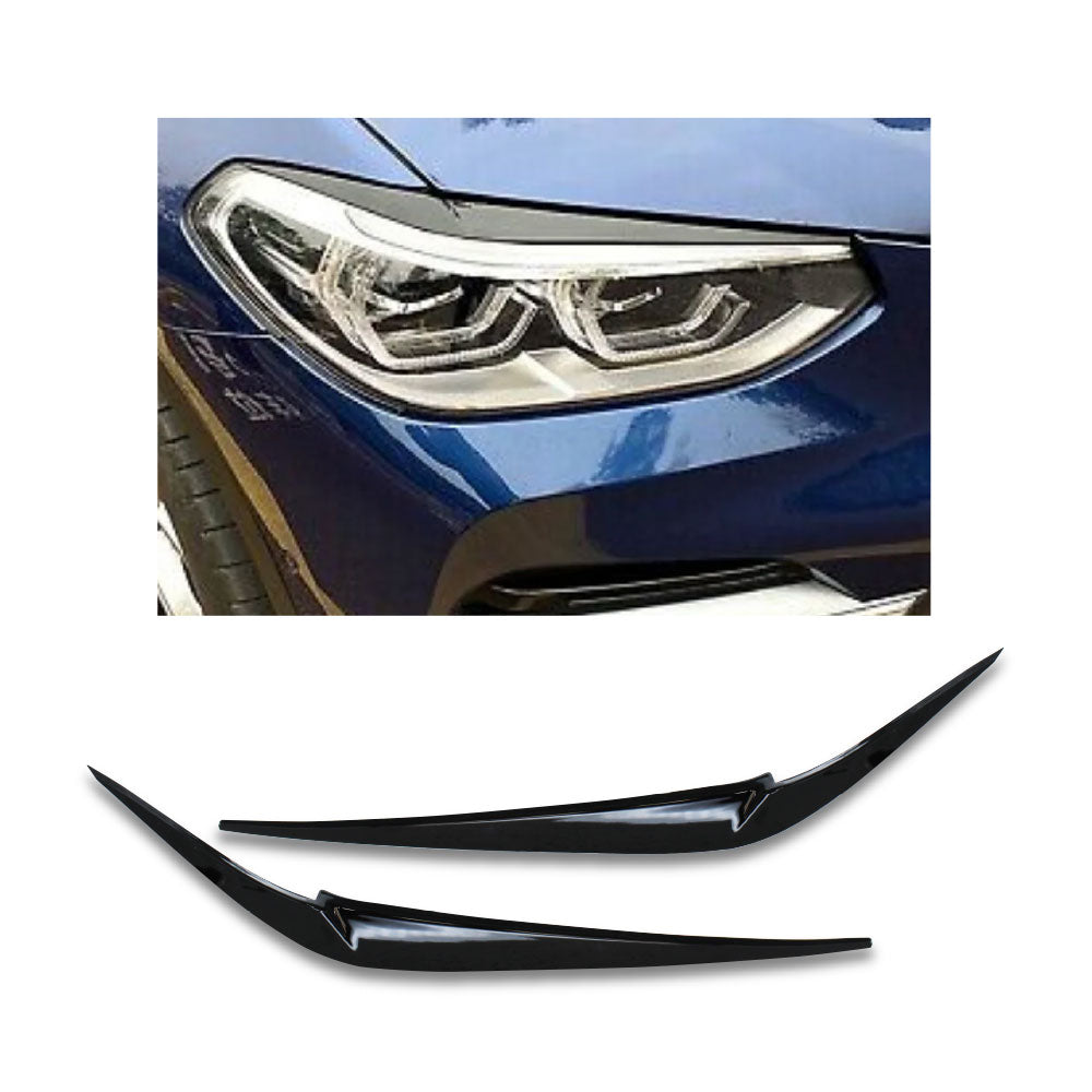 SUITABLE TO FIT BMW X3 G01 & X4 G02 EYELIDS 2 PIECE GLOSS BLACK