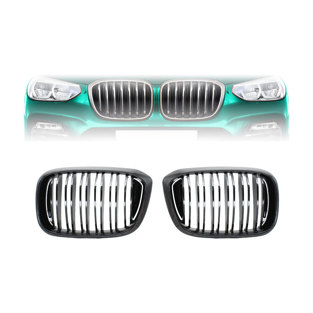SUITABLE TO FIT BMW X3 & X4 G01 2018+ PRE-FACELIFT M4 STYLE GRILL GLOSS BLACK-BMWX318GRILL