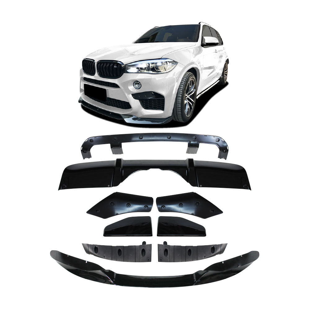 SUITABLE TO FIT BMW F15 X5 M PERFORMANCE BODY KIT 9 PIECE GLOSS BLACK