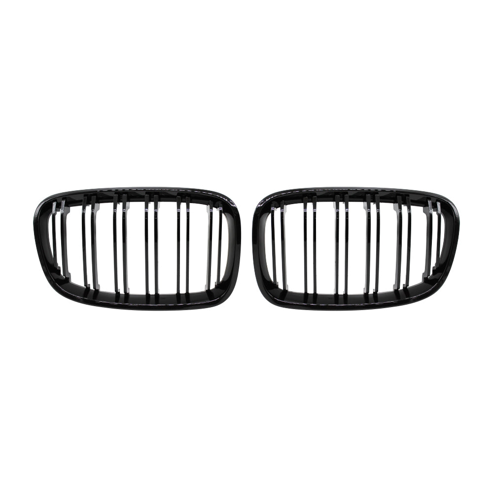 SUITABLE TO FIT BMW F20 2012+ PRE FACELIFT M4 STYLE GRILLS GLOSS BLACK