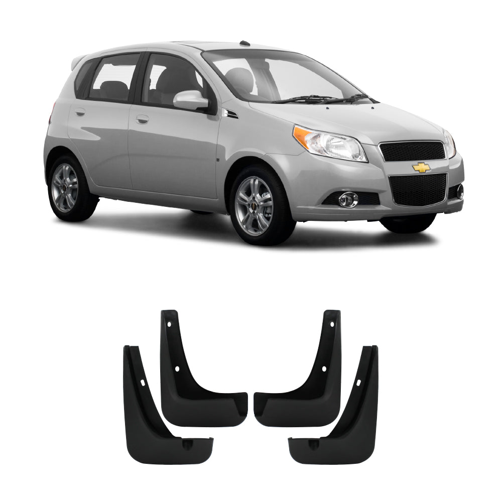 CHEV AVEO HATCH 2011+ OE FIT MUDFLAPS 4 PIECE