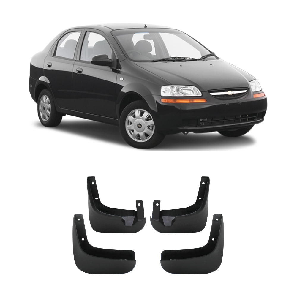 CHEV AVEO SEDAN 2005-2009 OE FIT MUDFLAPS 4 PIECE