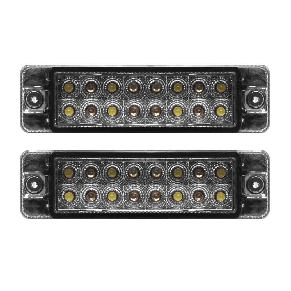 GOLF 1  AND 2 SMOKED LED BUMPER INDICATOR 2 LINE