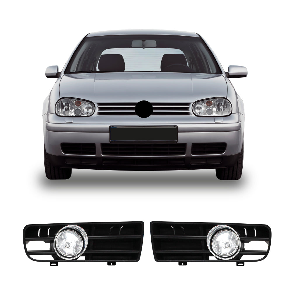 GOLF 4 FOG LIGHTS WITH HOLDERS CHROME RING