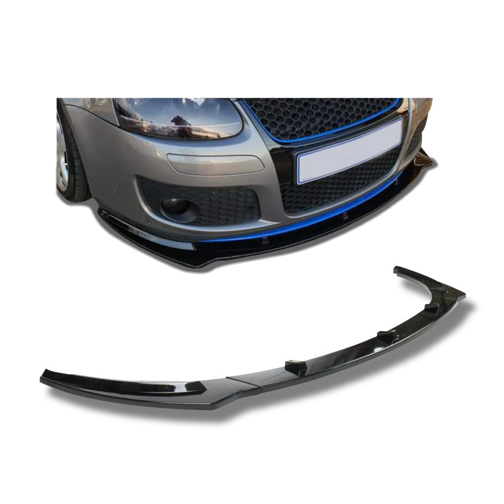 GOLF 5 GTI MAXTON 3 PIECE FRONT LIP SPOILER - GLOSS BLACK