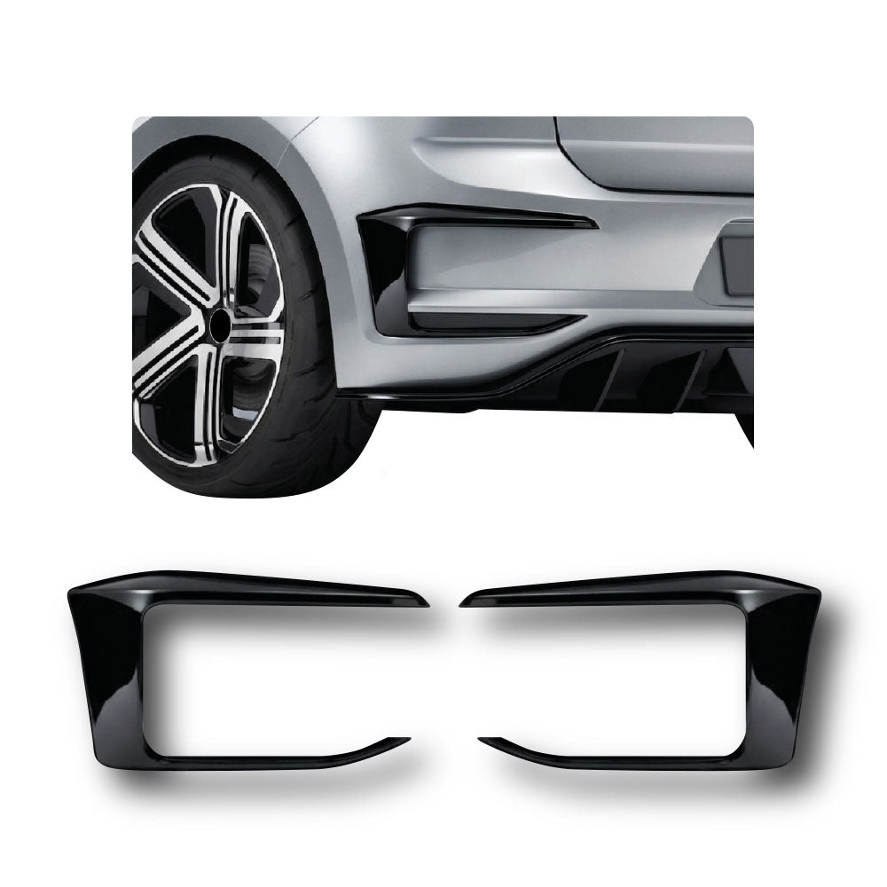 GOLF 7 R400 STYLE REAR BUMPER CANARD - GLOSS BLACK