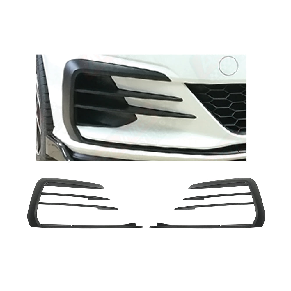 GOLF 7.5 GTI OE REPLACEMENT FOG CANARD TRIMS - BLACK