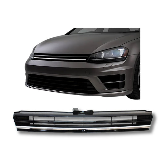 GOLF 7.5 GTI/R 2017+ DEBADGED GRILL R STYLE - BLACK