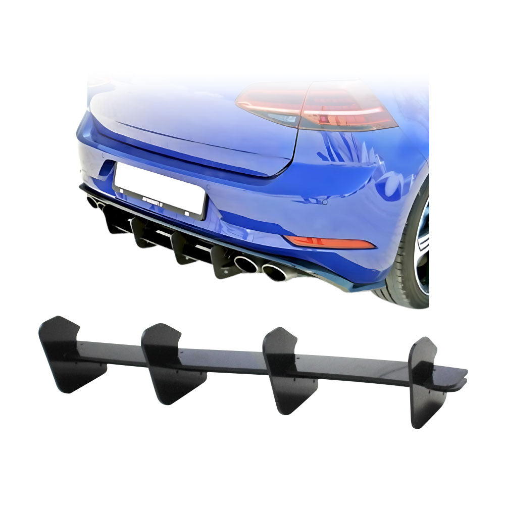 GOLF 7.5 R LINE MAXTON STYLE SINGLE SLAT DIFFUSER - BLACK